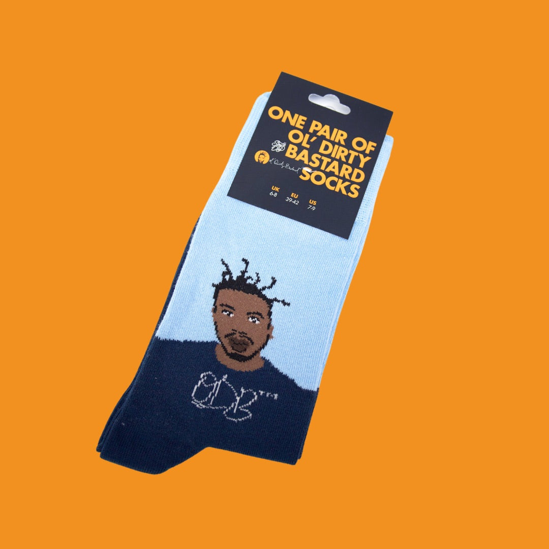 Ol' Dirty Bastard - Premium Blue Dress Socks