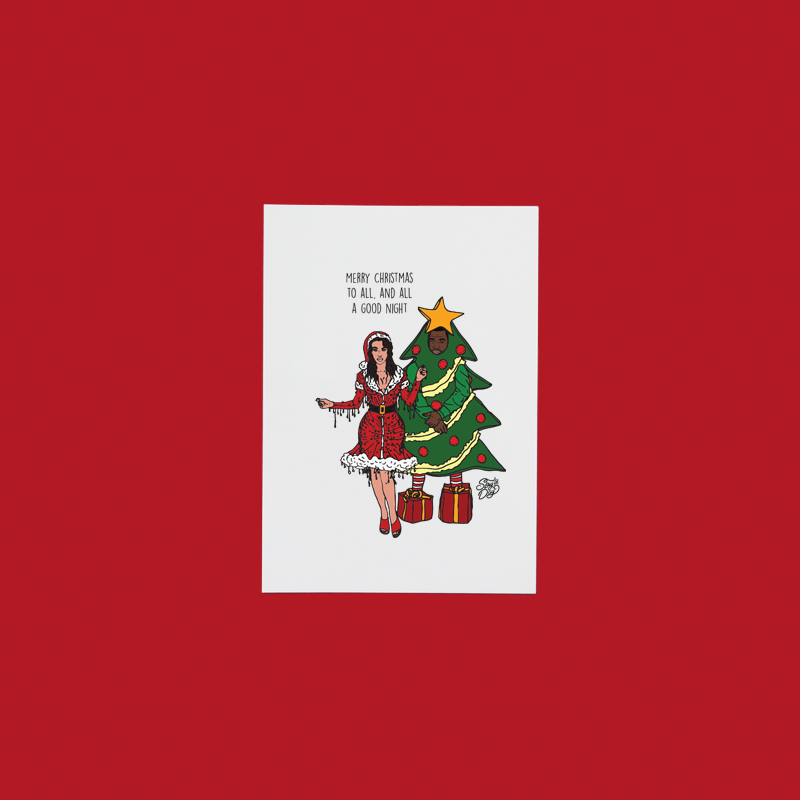 KimYe - Christmas Postcard