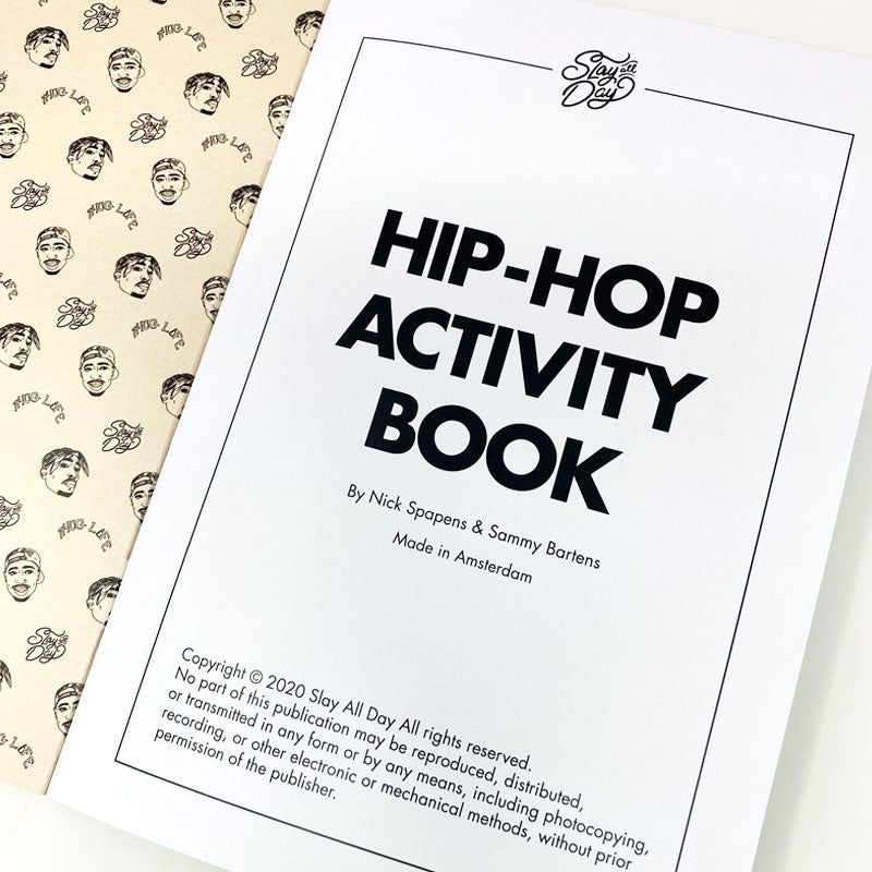 Hip-hop activity book first page