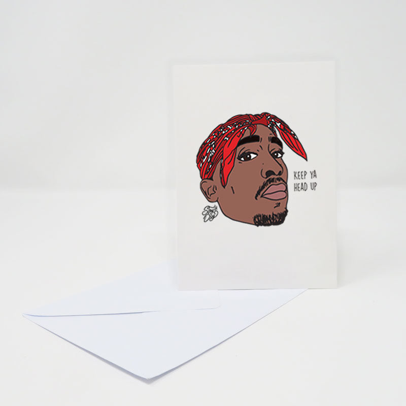Tupac | Keep ya head up - postcard
